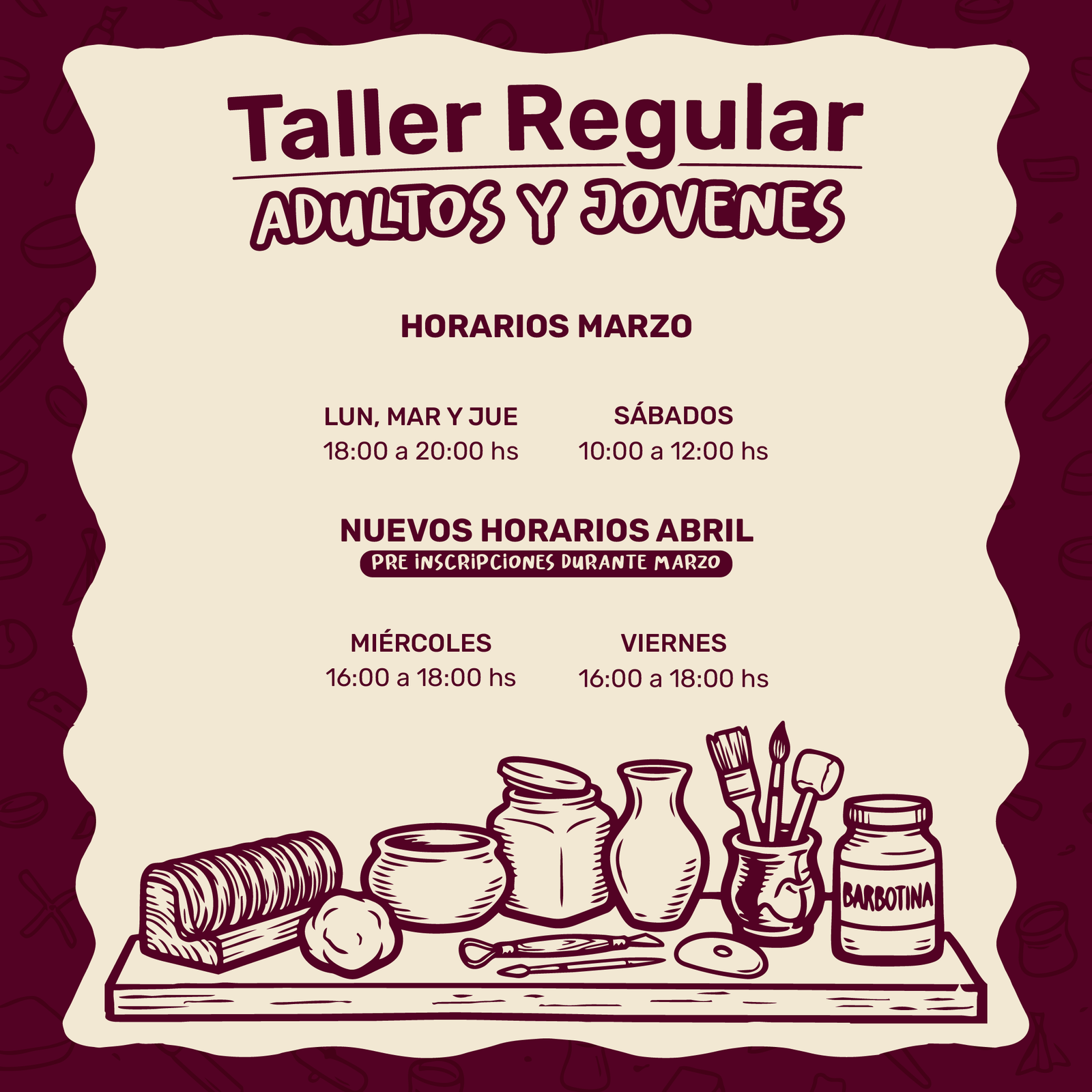 post 1080_vanesa testa_horarios marzo y abril